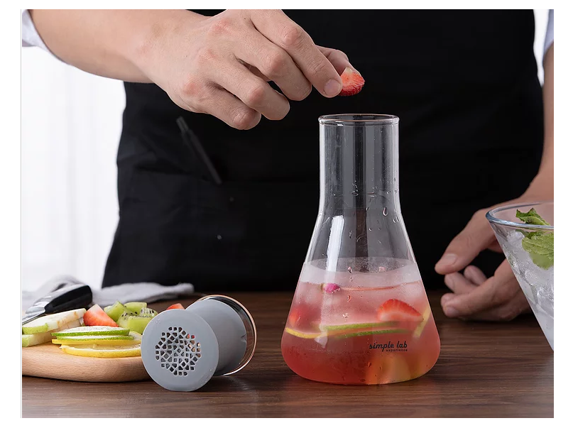 MIXO+. glass tea infuser & shaker