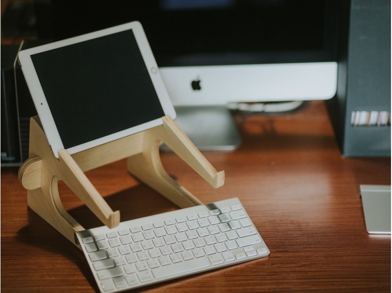 Adjustable Laptop Riser Holder cum Notebook Stand Keyboard Holder