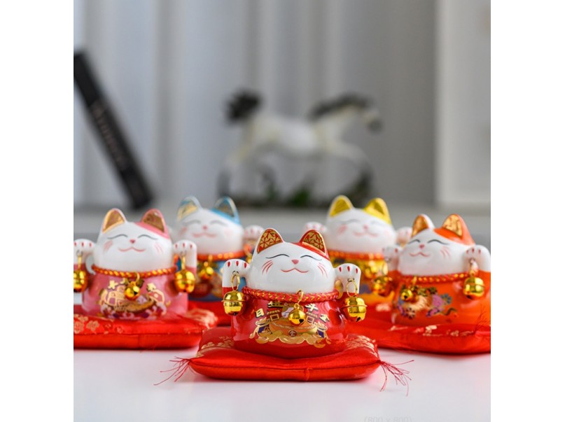 Mid Size Lucky Cat (Pink)
