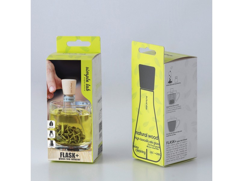 Enhanz360 FLASK+ Glass Simple Tea infuser for whole leaf tea