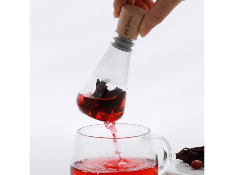 Enhanz360 FLASK+ Glass Simple Tea infuser for whole leaf tea