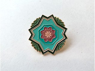 w.yarn Peranakan Inspired Brooch - Green
