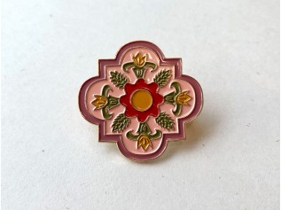 w.yarn Peranakan Inspired Brooch - Pink
